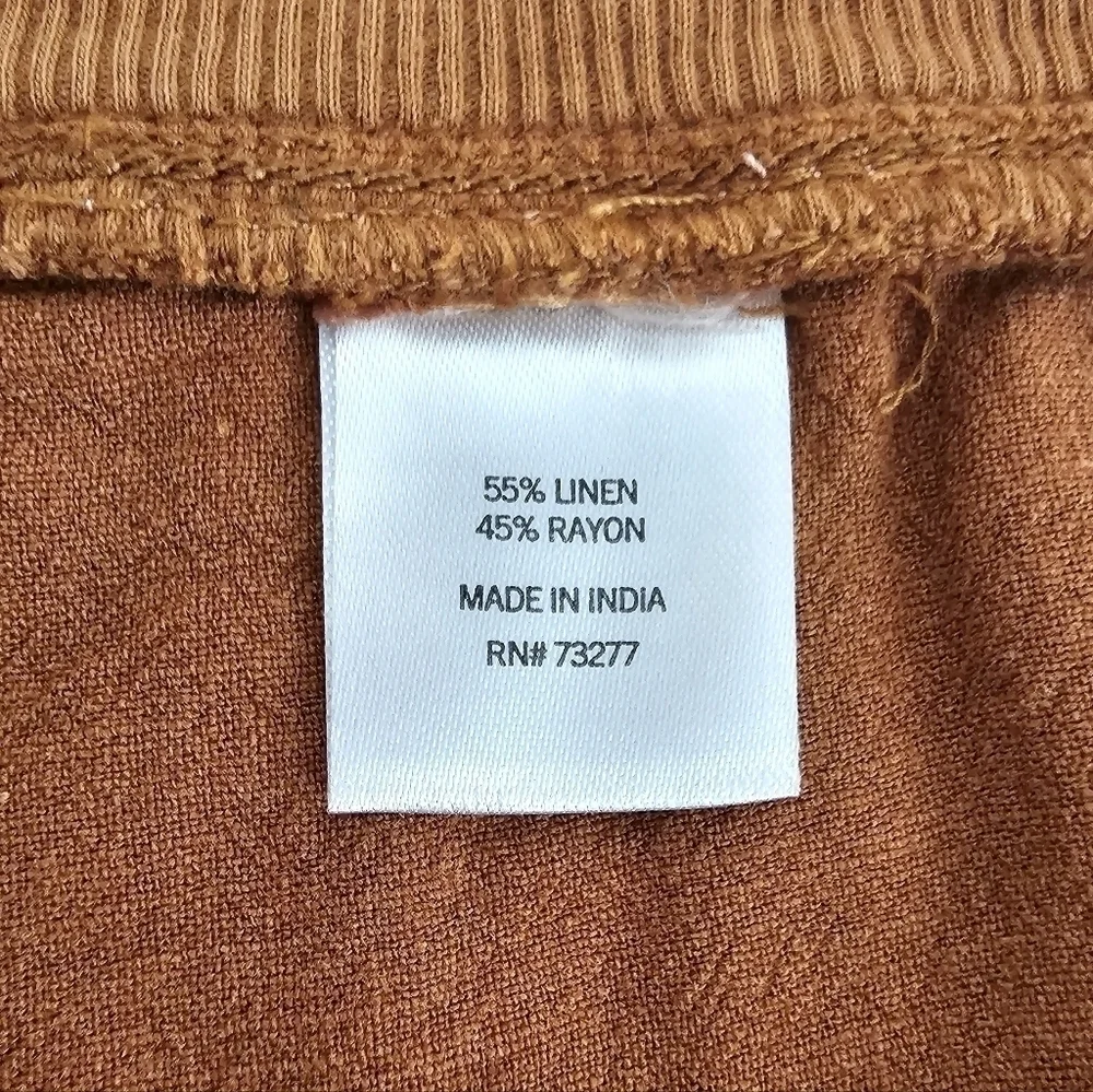 New! EVRI Linen Utility High Waist On Shorts Plus Size 24W